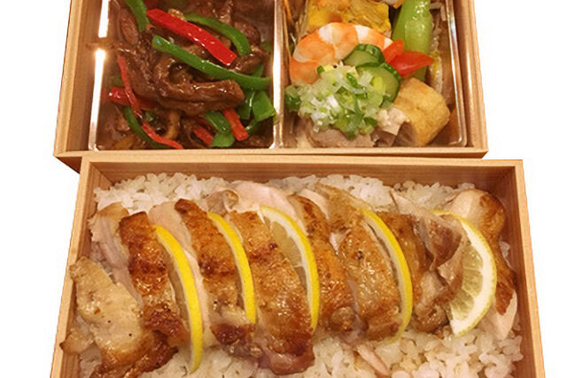 ハーブチキンのステーキ弁当