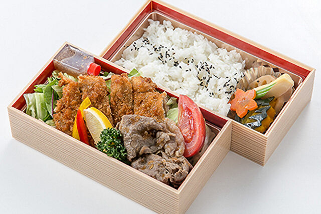 牛カツとしゃぶ焼き弁当