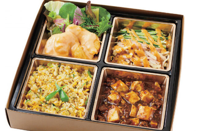 麻婆豆腐&えびマヨ弁当