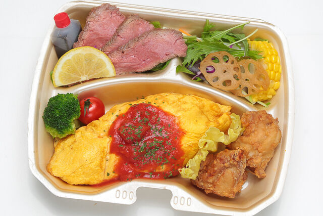 【熨斗対応可】Gateオムライス&唐揚げ&和牛ローストビーフ