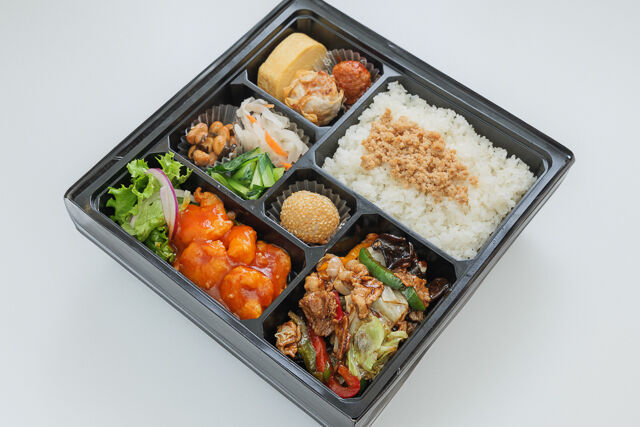 回鍋肉×海老チリ まんぷく中華弁当