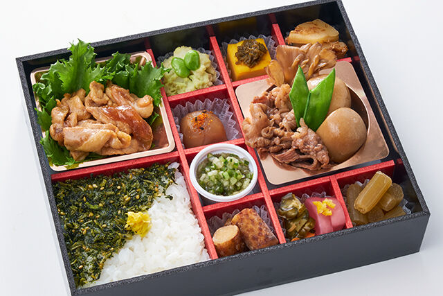 厳選米沢牛 芋煮御膳 YAMAGATAポークジンジャーとわさびごはん