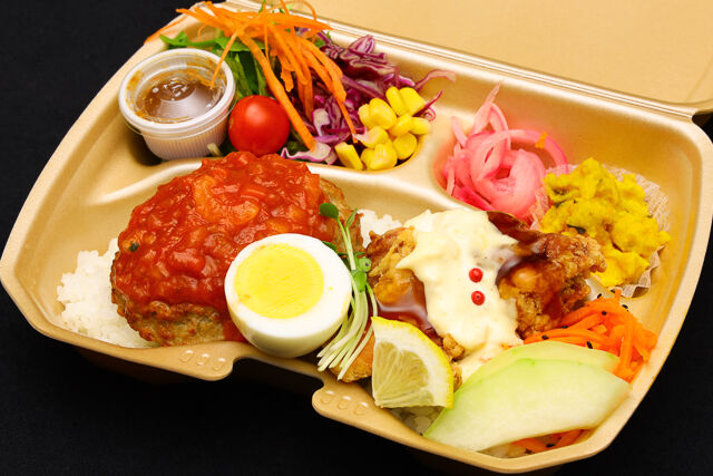 standard doubule【ハンバーグwithチキン南蛮タル】