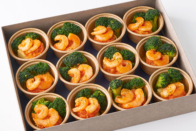 えびのオーロラソースとなめらか焼きマッシュポテト