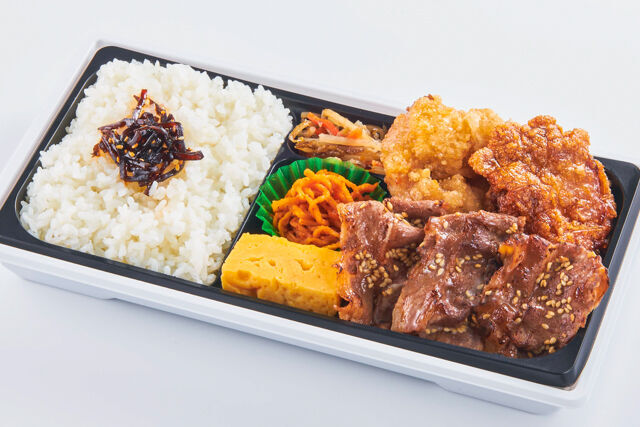 から揚げ&焼肉弁当