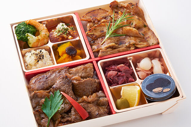【トリュフ焼肉御膳】カルビ&ポルケッタ風