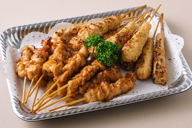 備長炭火焼き鳥(もも・つくね)