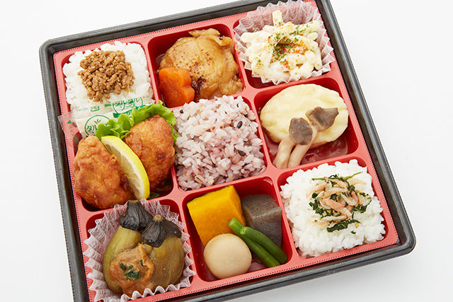 彩り豊かな九枡弁当(里)