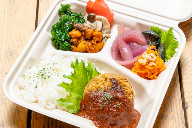 ヴィーガンハンバーグBOX【Soyhumbueger steak BOX】