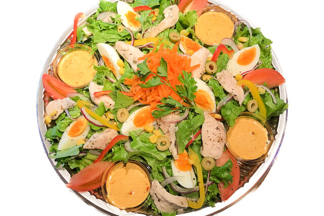 鶏ハムと卵のサラダオードブル