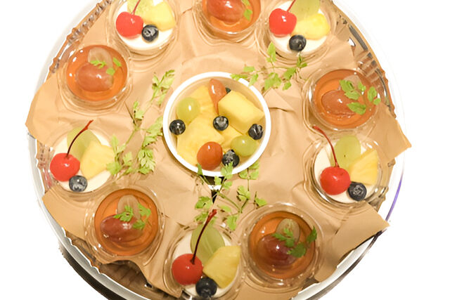 デザートオードブル(フルーツゼリー&ブランマンジェ)