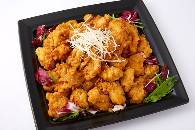 若鶏の唐揚げ 葱ソース掛け