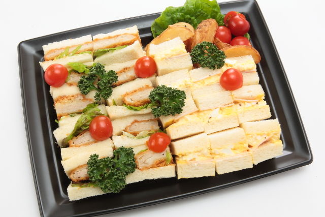 カツサンド&ハム玉子サンドプレート