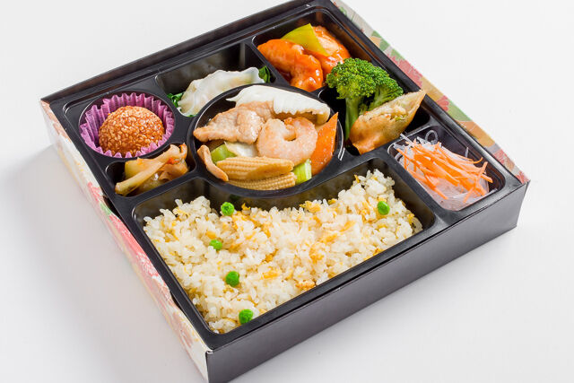 八宝菜と白身魚甘酢弁当