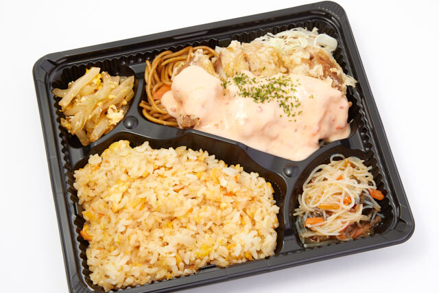 ガツンと中華弁当(6)鶏のチリマヨソース