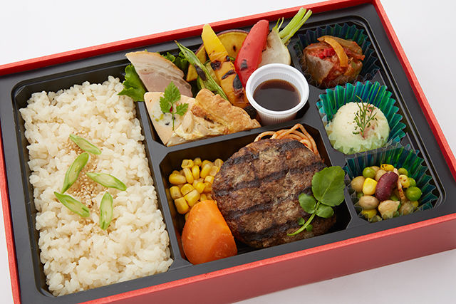 【熨斗対応可】選べる4種のソースに直火網焼きステーキハンバーグとオードブル