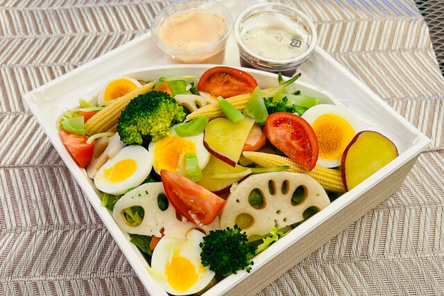 ボイルサラダ(こぶ&青じそドレッシング)