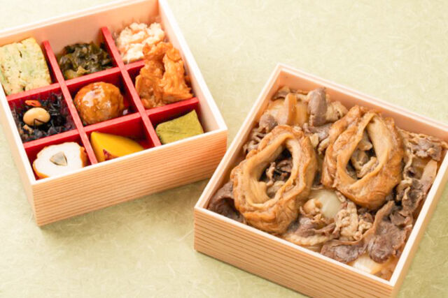 【熨斗対応可】あふそや特製牛丼と彩り9升の二段弁当
