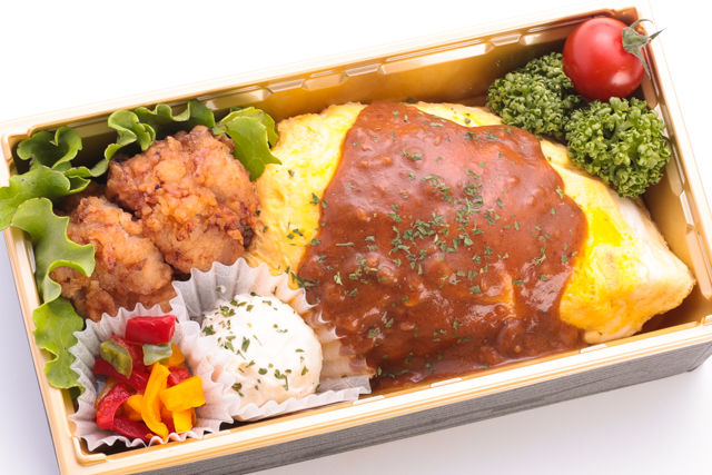 オムライス&秘伝の唐揚げ弁当