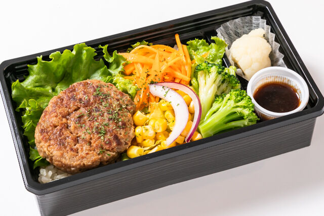 野菜もたっぷりハンバーグbox