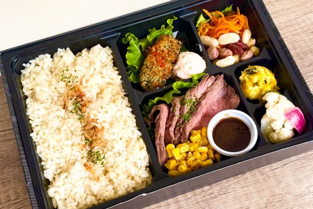 【熨斗対応可】赤身肉ステーキトリュフオイルソース&白身魚の香草パン粉焼きBOX