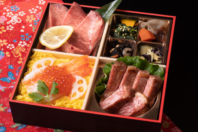 厚切り牛タンと特選サーロインのちらし御膳