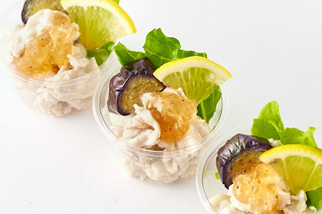 豚しゃぶのレモン酢ジュレがけ