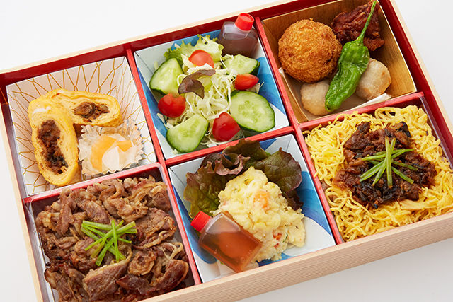 鰻と牛肉の炭火焼御膳