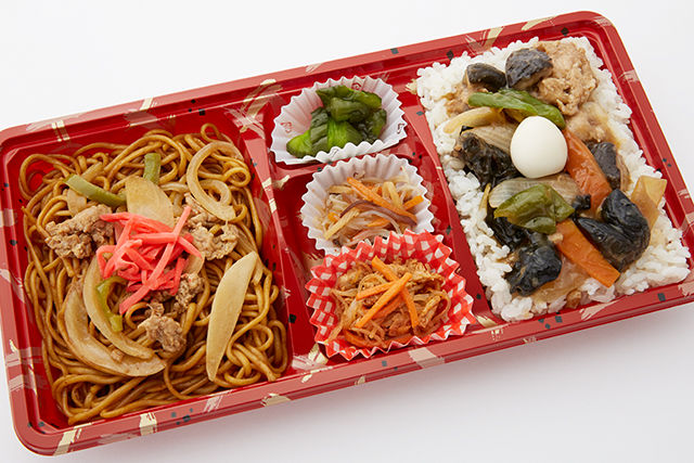 旨みソース焼きそば&具だくさん中華五目あんかけご飯