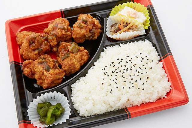 鶏のから揚げ甘酢ネギソース弁当