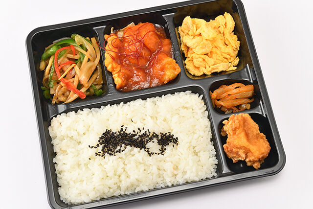 福三昧~イカのチリソース・チンジャオロース・玉子餡~