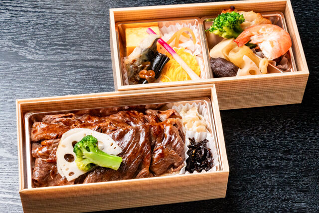 牛すきやき重ね弁当