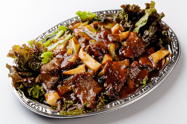 牛肉のオイスターソース炒め