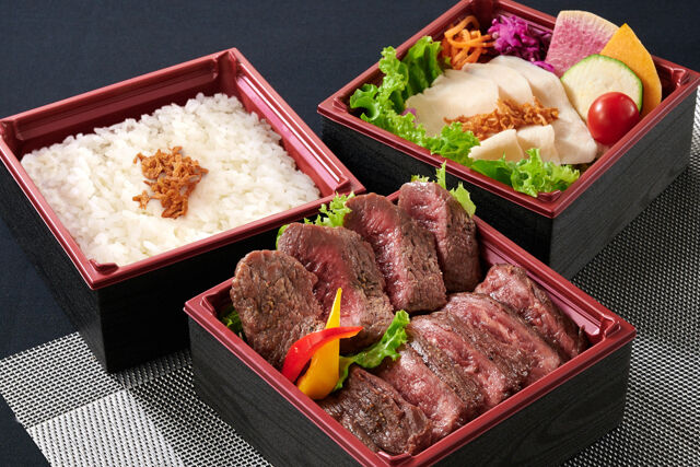 熟成牛ハラミ&シンタマステーキの2種盛り御膳