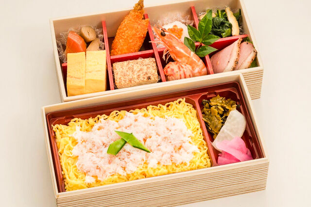 かに飯の二段重