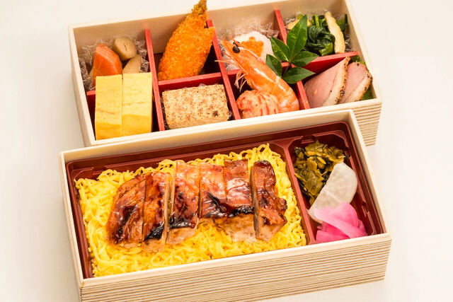 若鶏の照焼飯の二段重