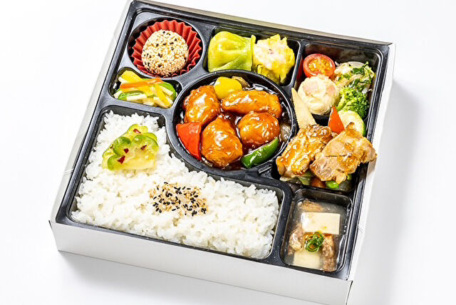 【熨斗対応可】黒酢スブタ&若鳥のオイスター炒め弁当