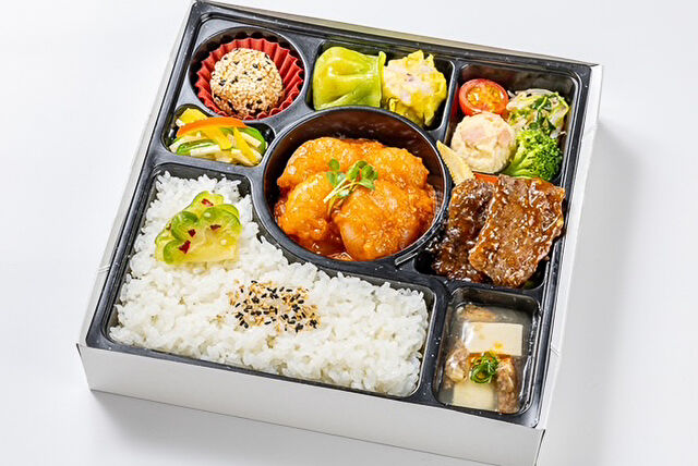 【熨斗対応可】エビチリ&牛オイスター炒め弁当