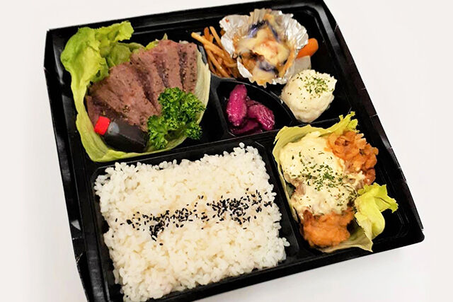 【お茶なし】阿波黒牛ステーキ&阿波尾鶏のちきん南蛮ダブル弁当