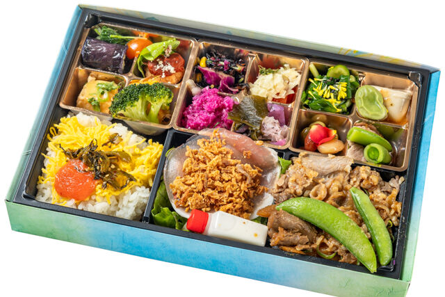 牛しぐれと高菜明太の折詰