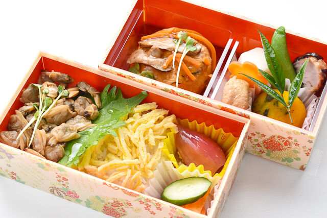 煮浅利と豆腐ハンバーグ御膳