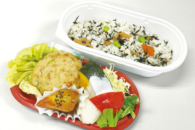 豆腐ハンバーグとひじきご飯弁当