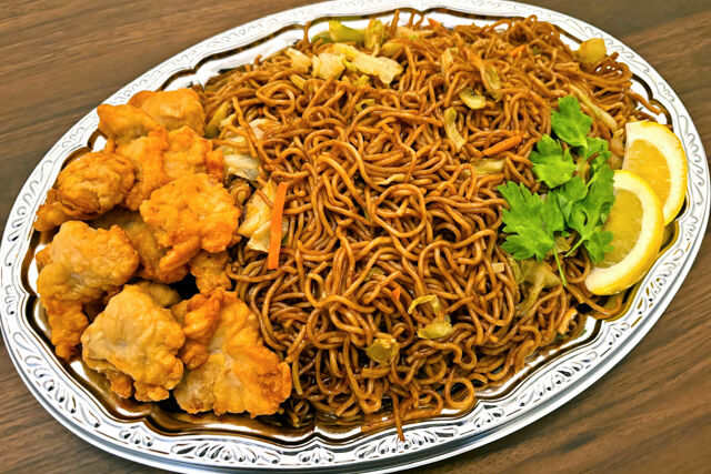 ソース焼きそば&若鶏のから揚げ