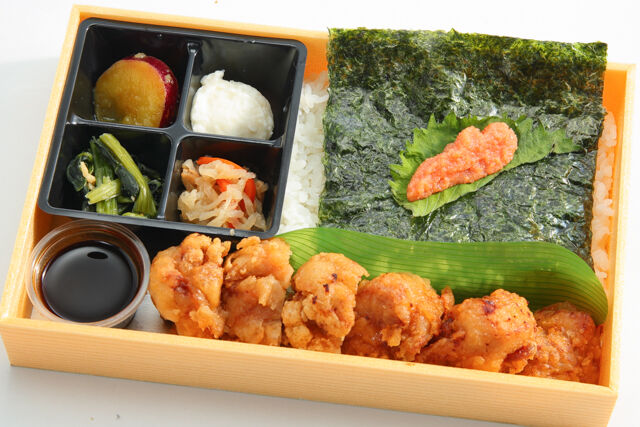 鶏唐揚の明太海苔弁当