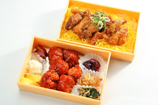 ヤンニョムチキンの満腹弁当