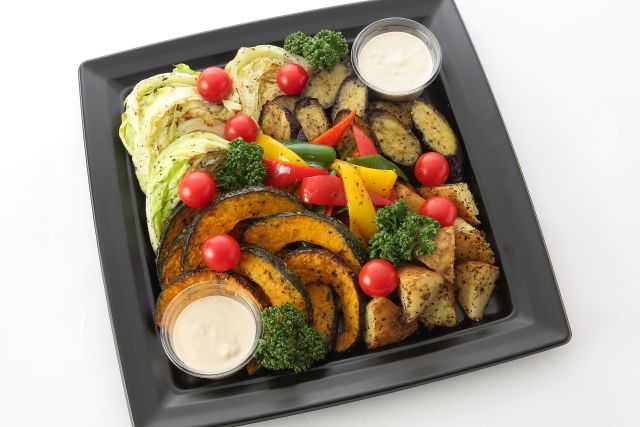グリル野菜のバーニャカウダソース添え