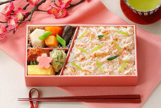 蟹ごはんと彩々膳