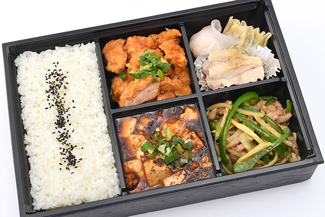 麻婆&チンジャオロース弁当