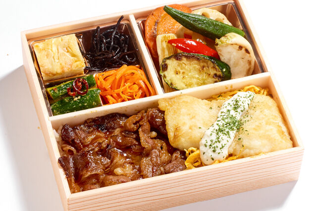 カルビ 白身魚ムニエル弁当