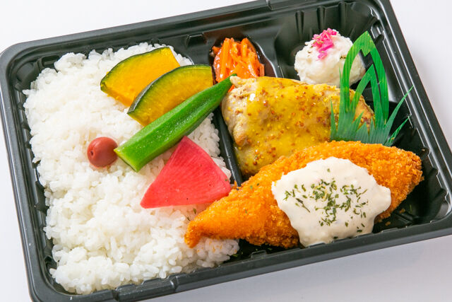 Deliランチ ハニーマスタードチキン&フライドフィッシュ